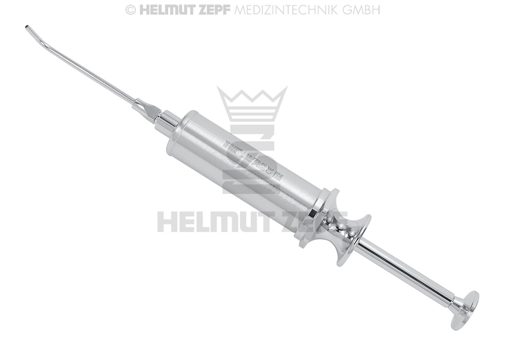 Surgical rinsing syringe with Luer-Lock and water cannula - Helmut Zepf (19.770.00) - Delynov