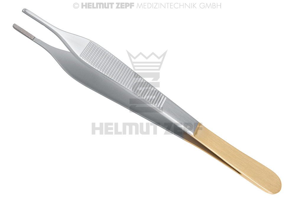 Pince à dissection Adson 15 cm avec mors en carbure de tungstène - Helmut Zepf (22.310.15) - Delynov