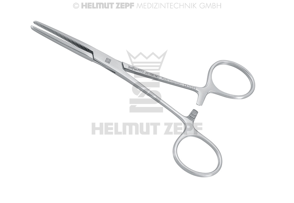 Pince hémostatique de Rochester droite, 14 cm - Helmut Zepf (23.106.14) - Delynov