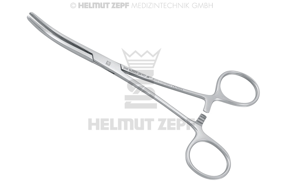 Pince hémostatique Rochester Pean, 16 cm - Helmut Zepf (23.107.16) - Delynov