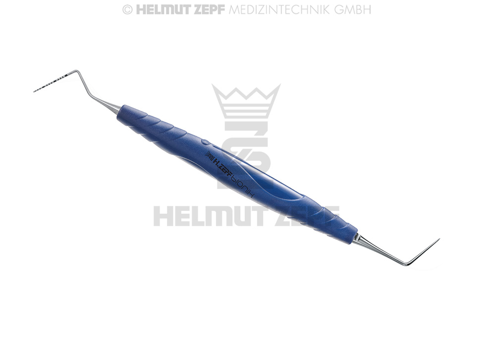North Carolina periodontal probe combined, surgical instrument - Helmut Zepf (24.853.14) - Delynov