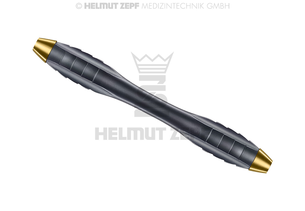 Manche chirurgical Z-shape relax double extrémités, filetage M4 x 0,5 mm - Helmut Zepf (26.010.01OX) - Delynov