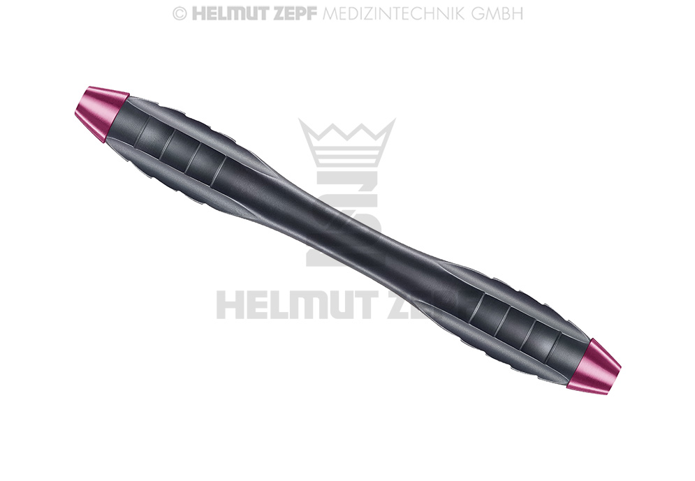 Double-ended Z-shaped surgical handle, M4x0.5 thread, relax - Helmut Zepf (26.010.03OX) - Delynov