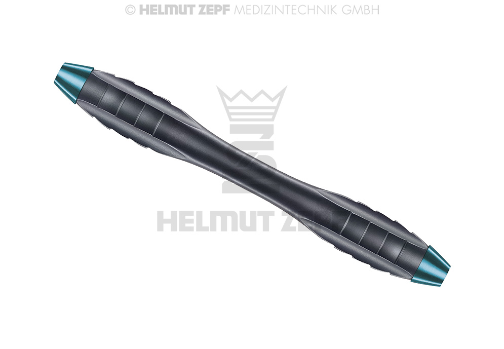 Manche chirurgical Z-shape à deux extrémités, filetage M4x0,5 - Helmut Zepf (26.010.06OX) - Delynov