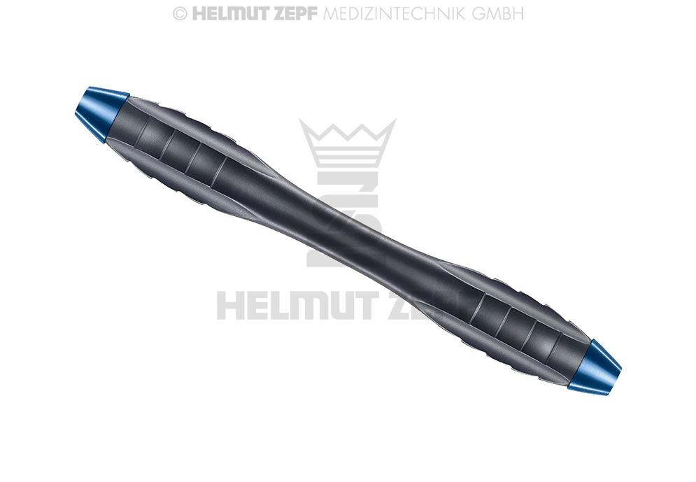 Manche de chirurgie à deux extrémités en forme de Z, filetage M4x0,5 - Helmut Zepf (26.010.07OX) - Delynov
