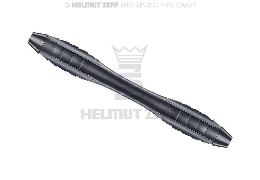 Double-ended surgery handle, Z-shape, relaxed, M4x0.5 - Helmut Zepf (26.010.10OX) - Delynov