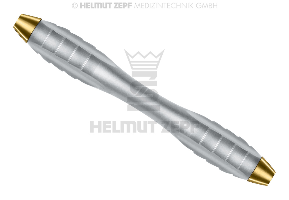 Z Spatula yellow handle, concave/convex tip for tissue relaxation - Helmut Zepf (26.030.01) - Delynov