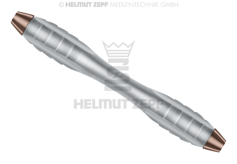 Z-Shape Relax surgical elevator and syndesmotome, burnished handle, concave cavity, convex scale - Helmut Zepf (26.030.02) - Delynov