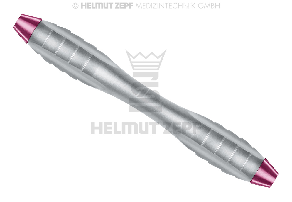 Z-shape surgical periosteal elevator with relaxing handle, concave cavity, convex scale - Helmut Zepf (26.030.03) - Delynov