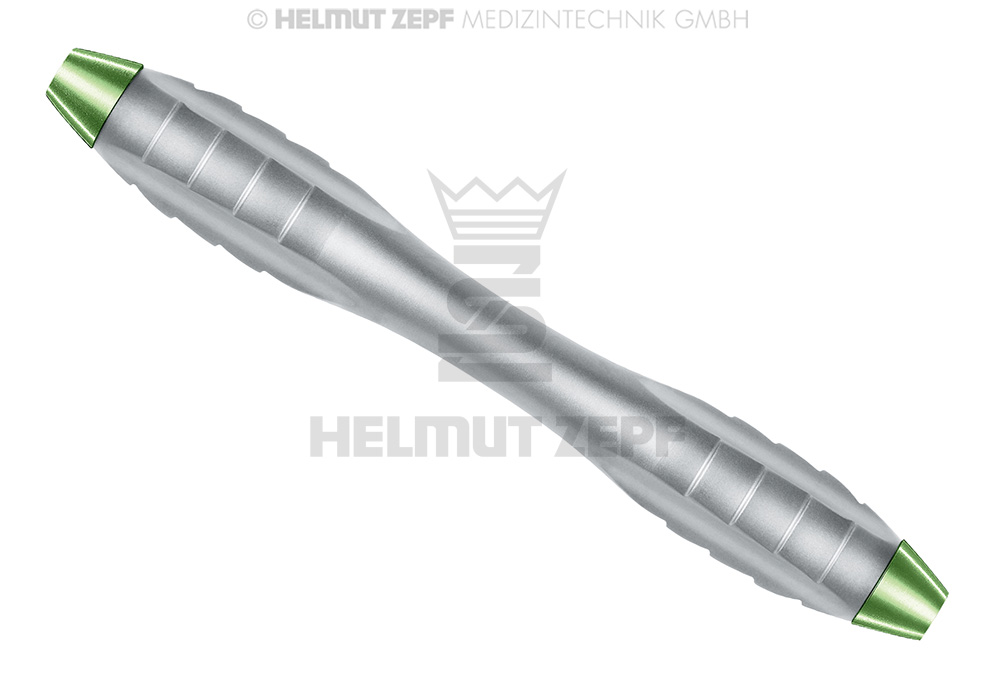 Z-Shape Relax surgical retractor, vertical handle, concave cavity and convex scale end - Helmut Zepf (26.030.08) - Delynov