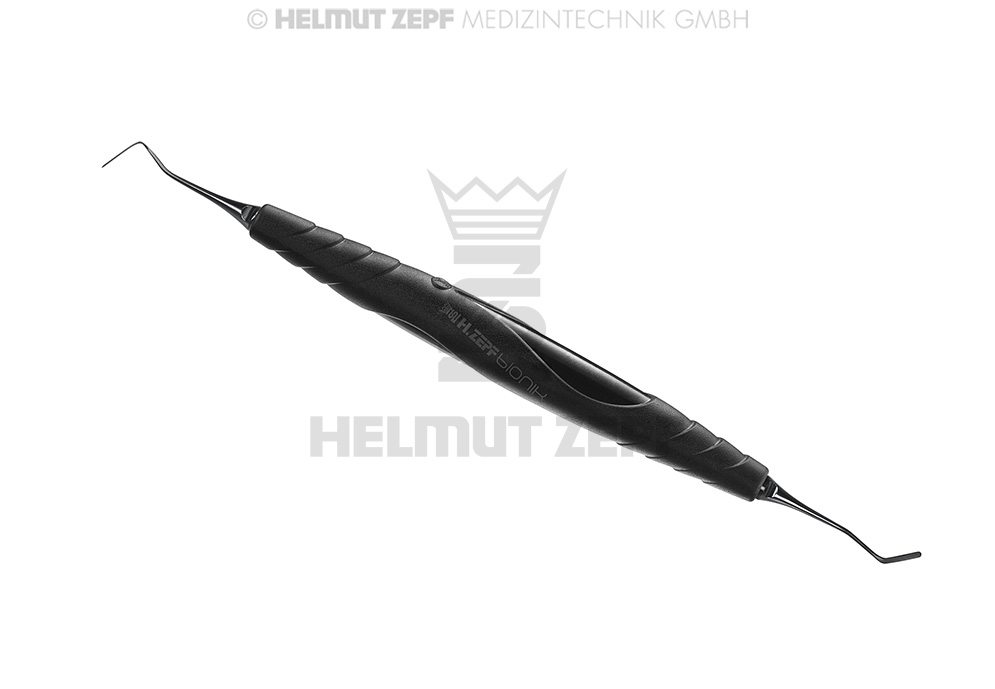Spatule composite à inserts échangeables, manche noir Bionik - Helmut Zepf (26.120.14TI) - Delynov