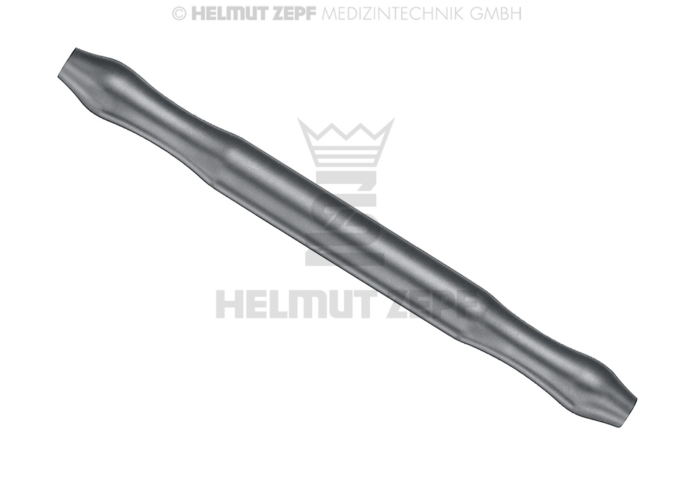 Manche d'instrument chirurgical en titane, double extrémités, diamètre 9 mm - Helmut Zepf (26.181.01) - Delynov