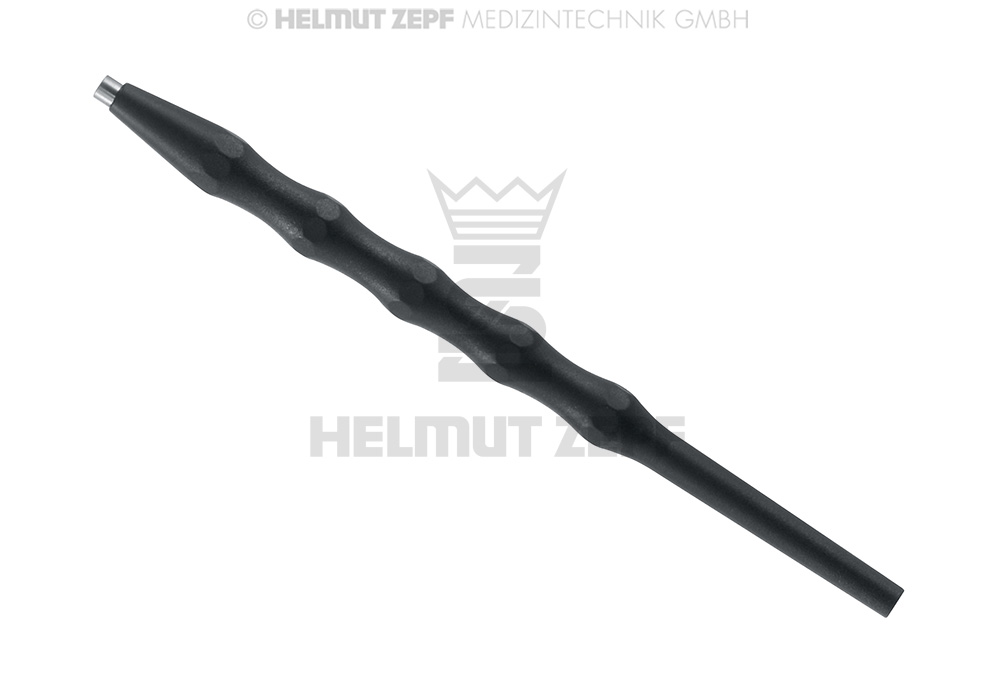 STERILIZABLE PLASTIC UNIVERSAL HANDLE, SINGLE INSERT, BLACK - Helmut Zepf (26.191.01) - Delynov