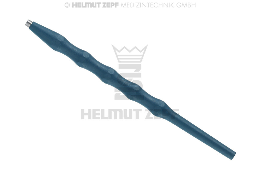 Manche chirurgical universel en plastique stérilisable, insert simple, bleu - Helmut Zepf (26.191.02) - Delynov