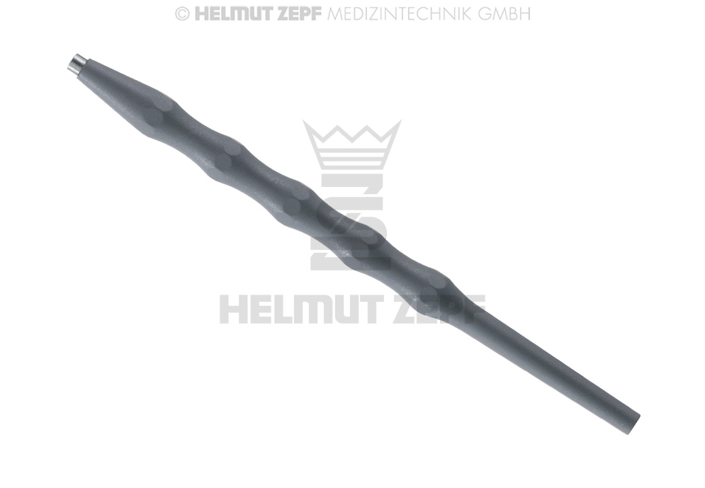 Universal sterilisable grey plastic surgical handle with single insert - Helmut Zepf (26.191.03) - Delynov