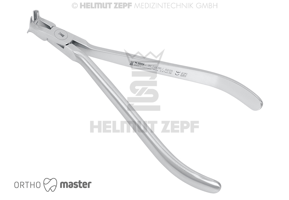 Pince Hammerhead pour cintrage de fils Nitinol, diamètre maximum 0,3 à 0,7 mm - Helmut Zepf (33.720.50) - Delynov