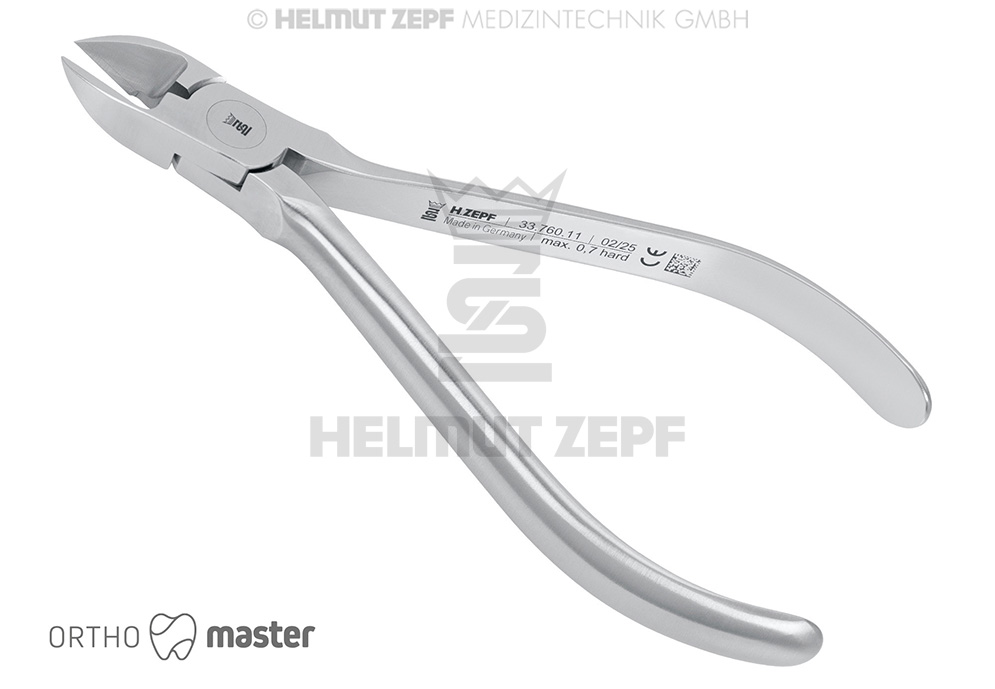Hard wire cutter, 12 cm, hardened steel inserts - Helmut Zepf (33.760.11) - Delynov