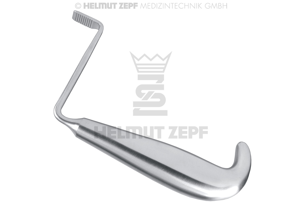 Tessier surgical mobilization retractor, straight, length 15 cm - Helmut Zepf (38.473.15) - Delynov