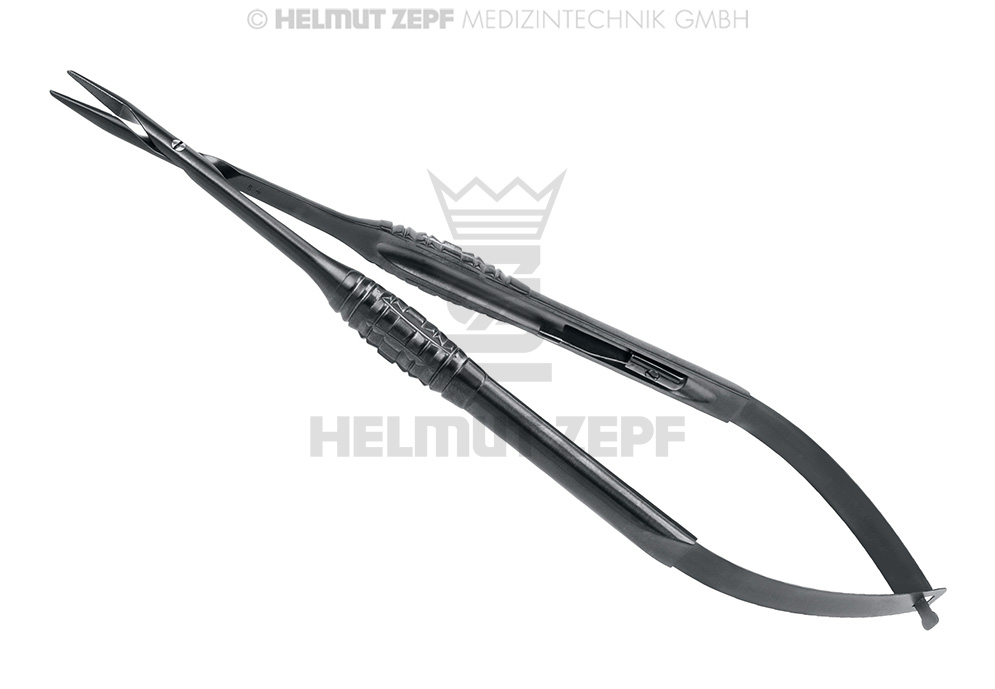 Porte-aiguille chirurgical micro-macro Hürzeler/Zuhr, longueur 17,5 cm, avec revêtement PVD - Helmut Zepf (41.010.17HZU) - Delynov