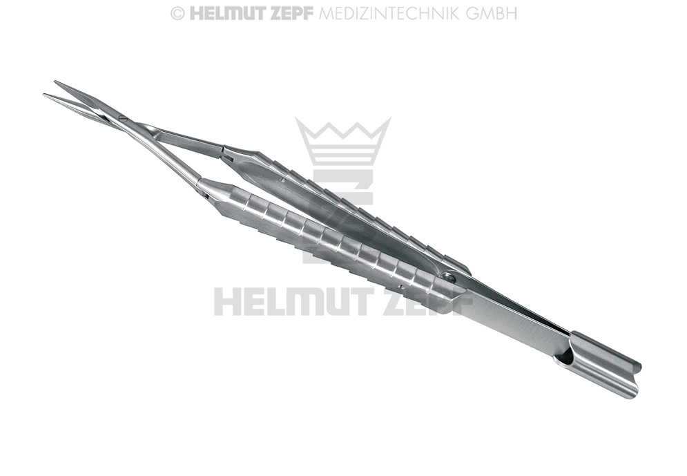 EPF-Line micro needle holder, 17.5 cm, serrated tungsten carbide - Helmut Zepf (41.017.17) - Delynov