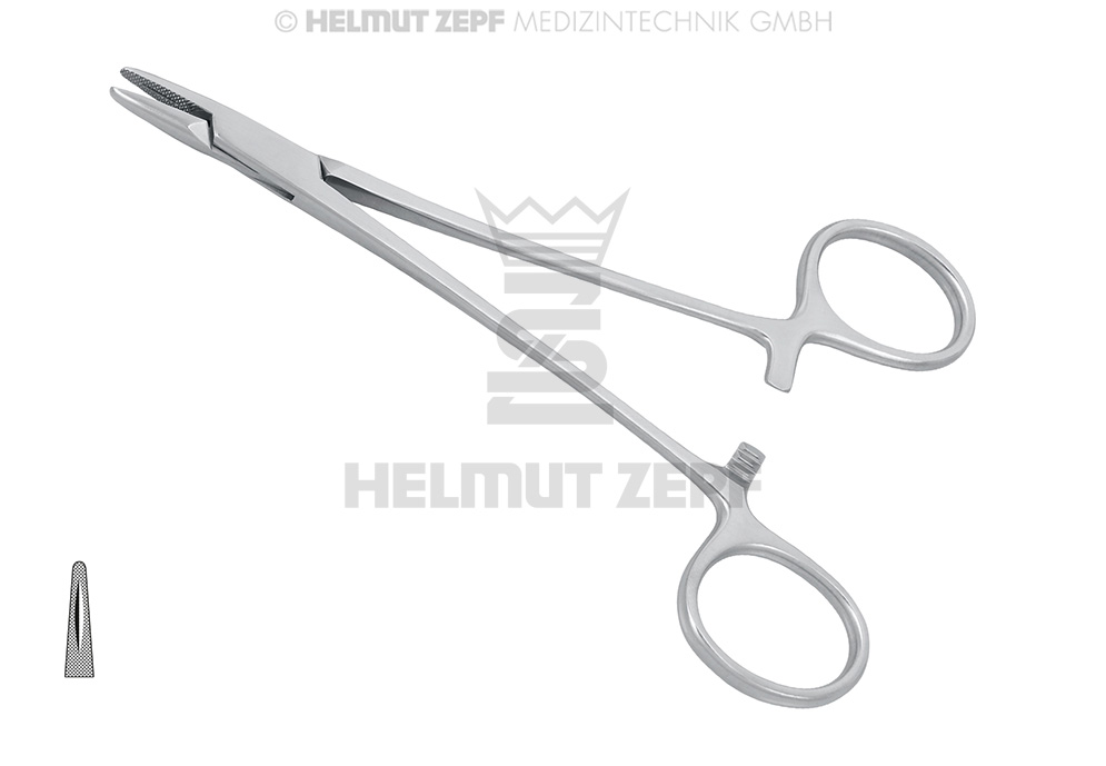 Mayo-Hegar Needle Holder, 14 cm - Helmut Zepf (41.256.14) - Delynov