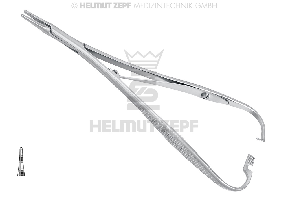 Instrument de ligature chirurgicale Mathieu, mors fins, 17 cm - Helmut Zepf (41.262.17KFO) - Delynov