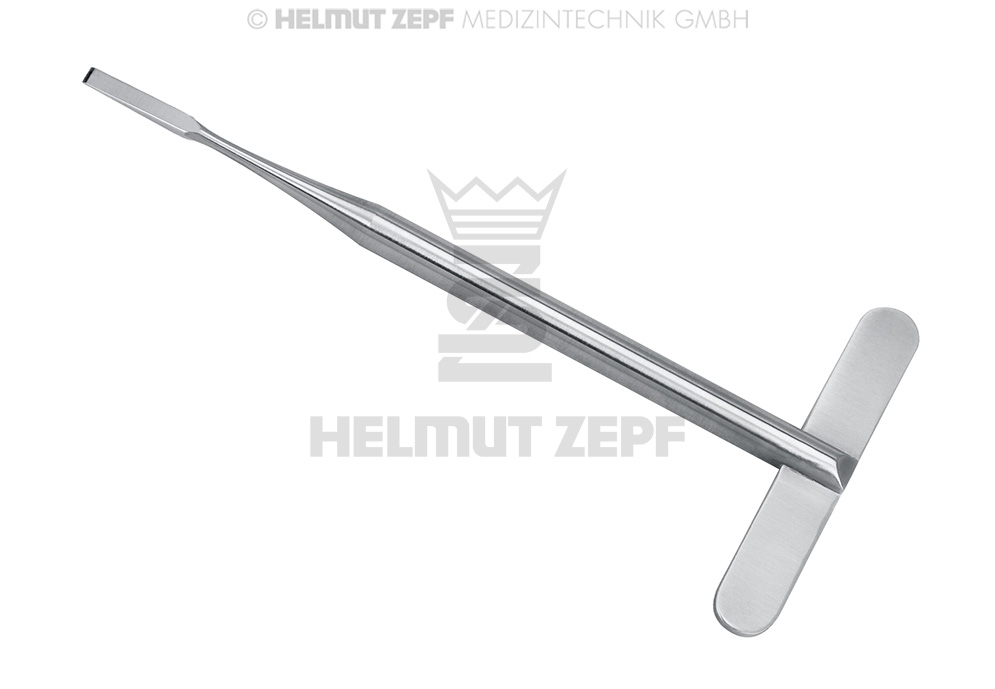 Ciseau-burin chirurgical modèle Vienne, droit, 3 mm - Helmut Zepf (41.540.03WM) - Delynov