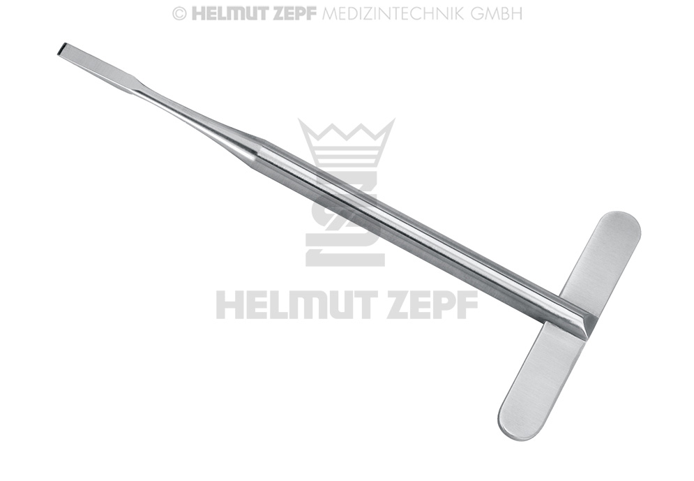 Ciseau-burin de chirurgie modèle Vienne, droit, largeur 4 mm - Helmut Zepf (41.540.04WM) - Delynov