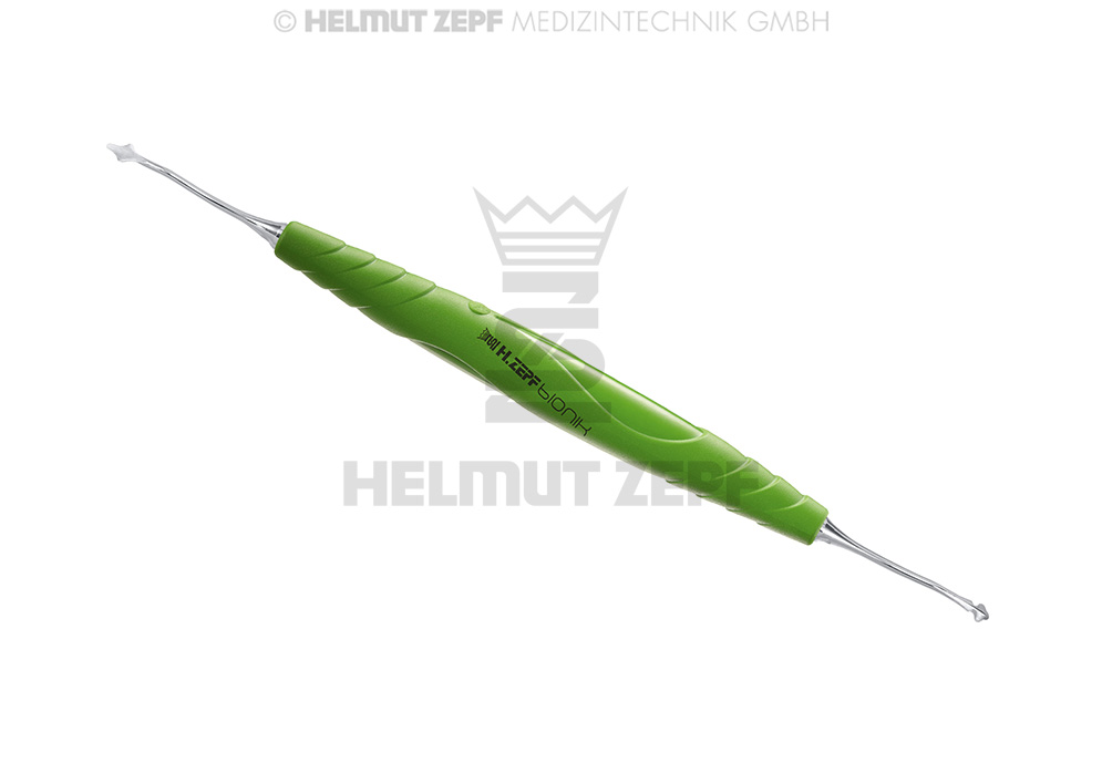Periosteal elevator on microroughness handle, raspator type, Dr. Maty model - Helmut Zepf (41.854.80) - Delynov