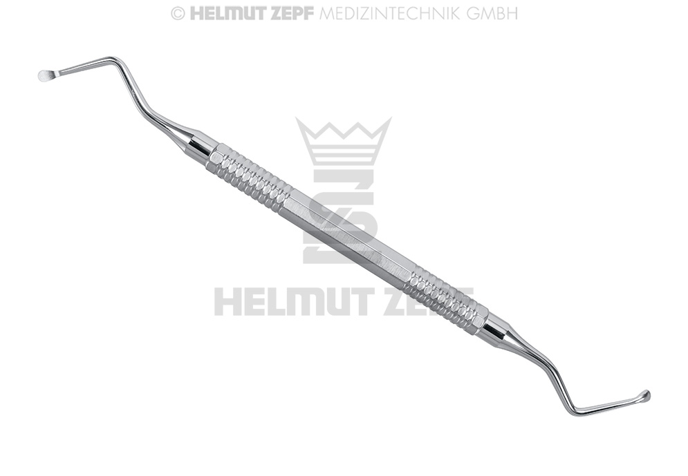 LUCAS Double-Ended Surgical Curettes, 3 mm, Fig. 2 - Helmut Zepf (41.855.02) - Delynov
