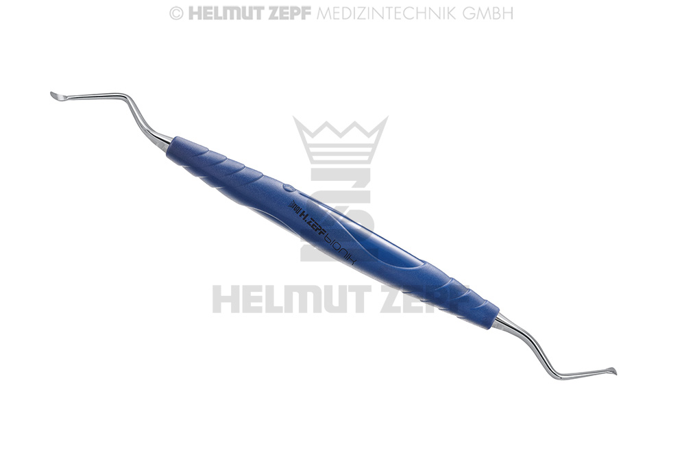Curette de Lucas combinée, instrument chirurgical, diamètre 2,5 mm - Helmut Zepf (41.855.20) - Delynov