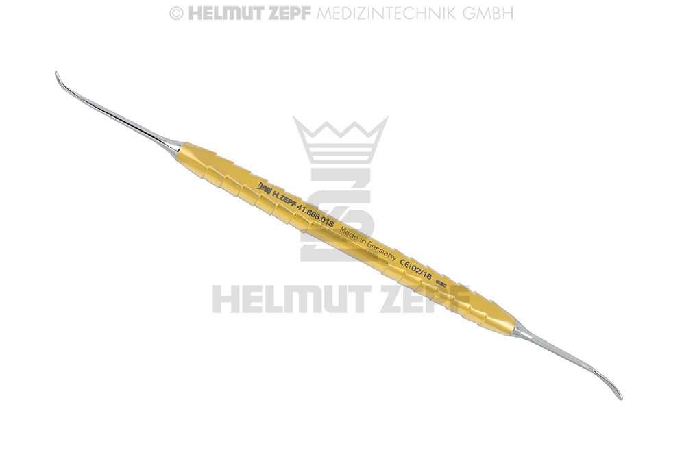 KIRSCH, SINUS 1, SMALL, 25° ELEVATOR, TITANIUM-ZEPF-LINE - Helmut Zepf (41.868.01S) - Delynov