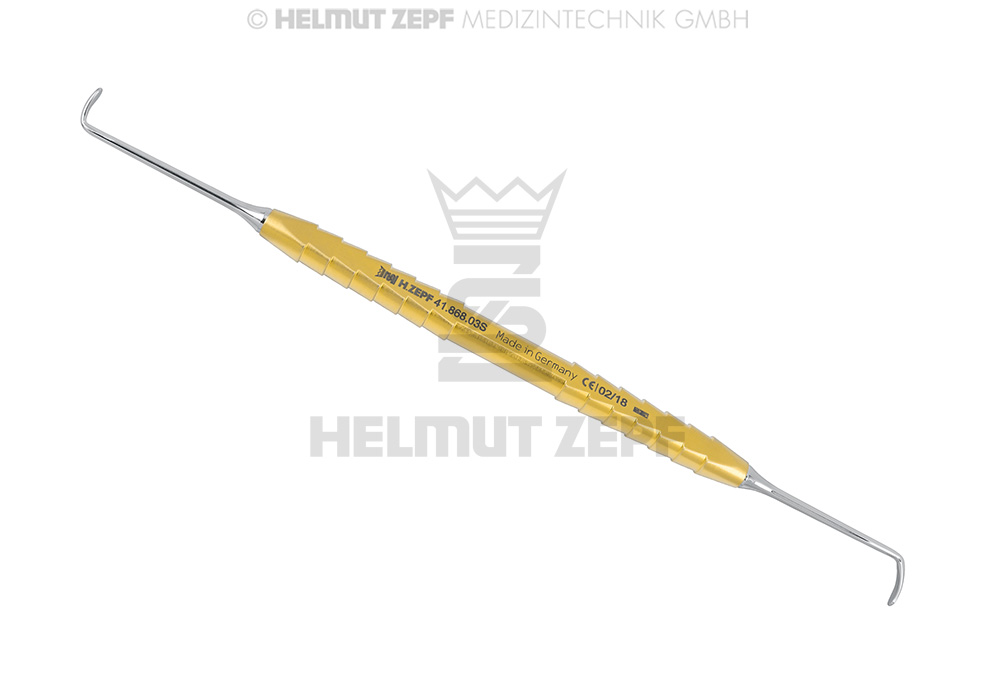Élévateur de sinus chirurgical Kirsch, petit modèle, angulation 90° - Helmut Zepf (41.868.03S) - Delynov