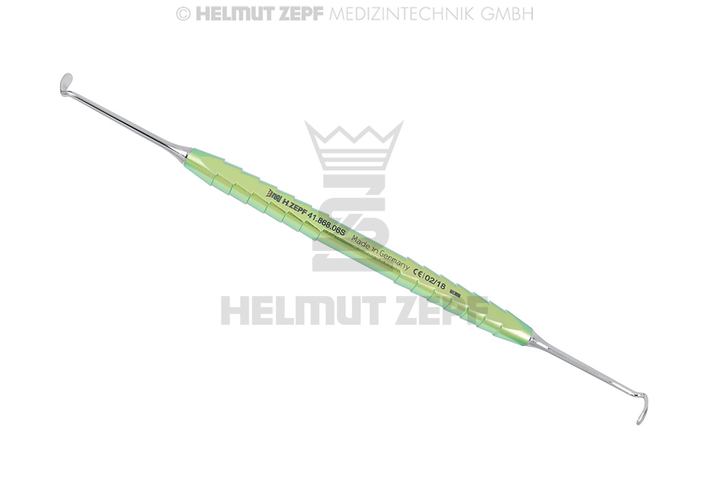 Élévateur sinusien de Kirsch, petit modèle, forme 90°/90°, longueur 6 cm - Helmut Zepf (41.868.06S) - Delynov