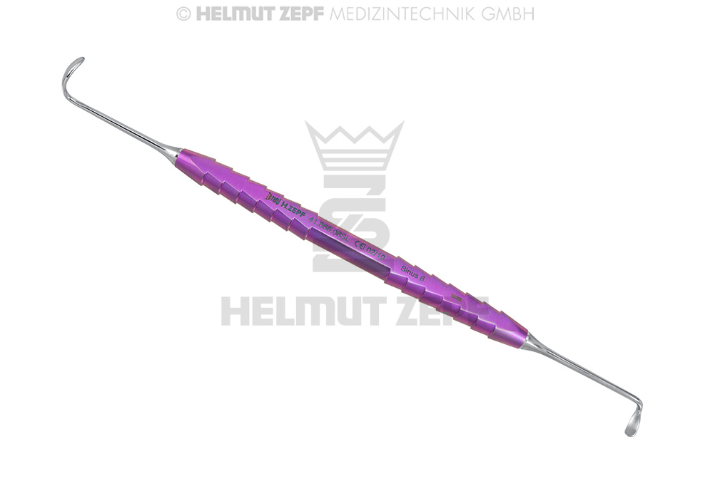 KIRSCH, SINUS 6 SMALL, LONG STEM, 90°/90° ELEVATOR, TITAN-ZEPF-LINE, Helmut Zepf (41.868.06SL) - Delynov