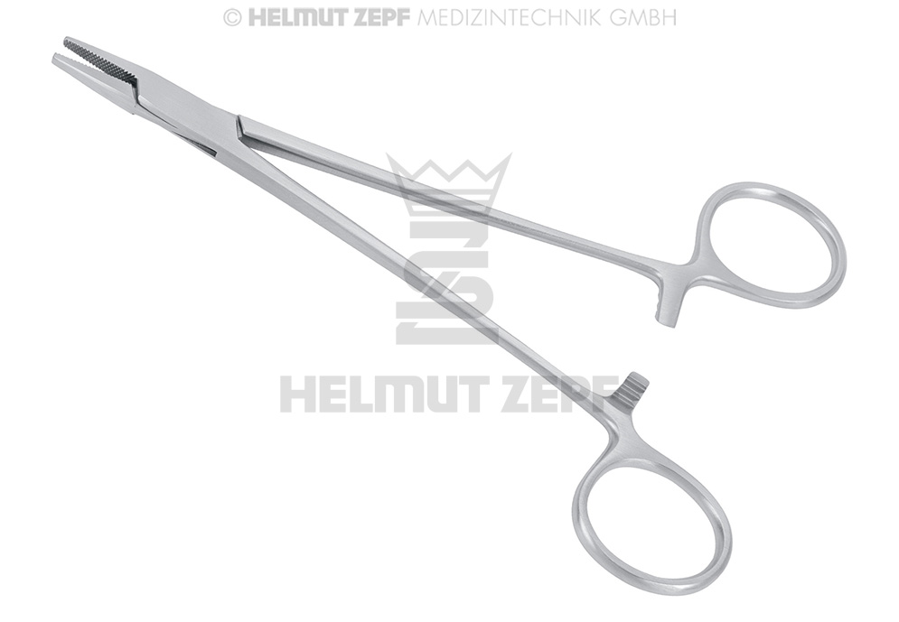 Pince chirurgicale pour saisir les fils d'acier et ligatures, longueur 15 cm - Helmut Zepf (41.916.15) - Delynov
