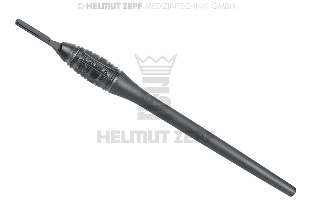 Manche de bistouris pour lames standard, design Hürzeler - Helmut Zepf (46.007.00HZU) - Delynov