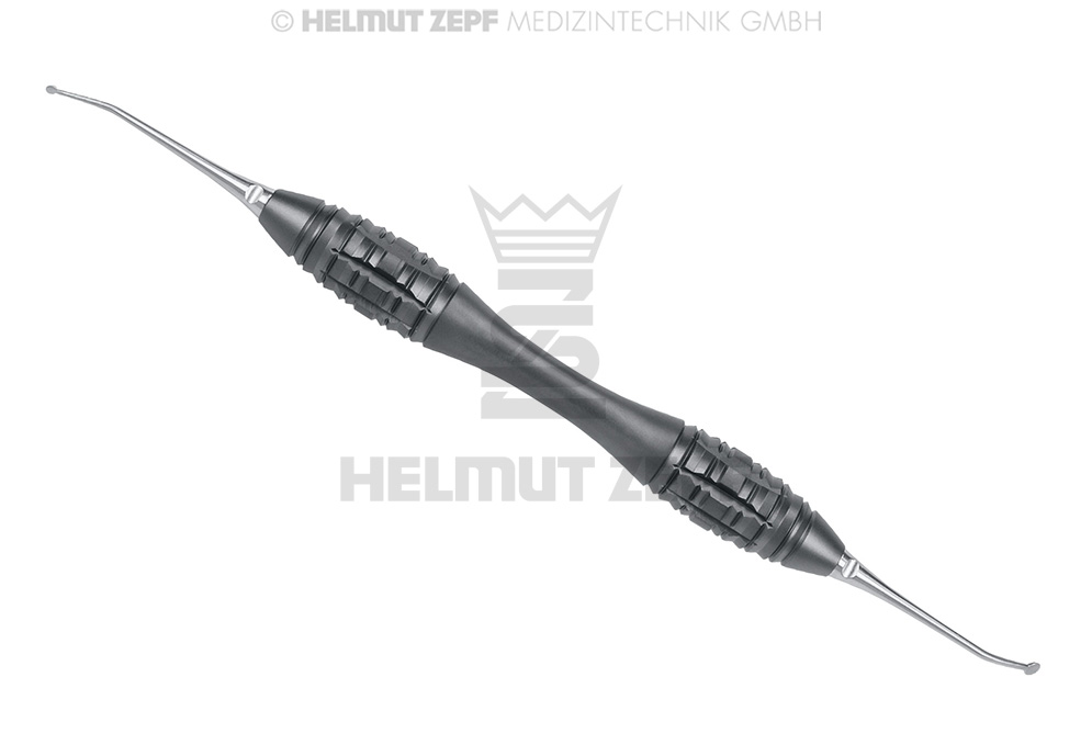 Élévateur chirurgical à double embout pour suture, manche Hürzeler / Zuhr, embout mat - Helmut Zepf (46.035.17HZU) - Delynov