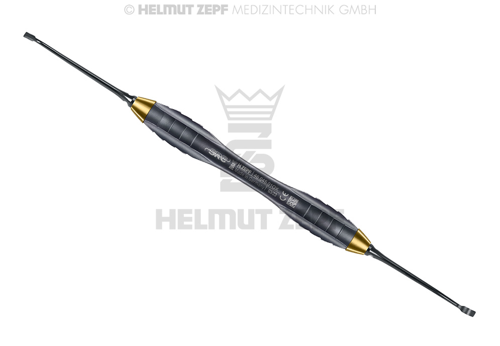 Instrument chirurgical du Dr. Zeltner pour technique SRCD, manche ergonomique en forme de Z - Helmut Zepf (46.045.01OX) - Delynov