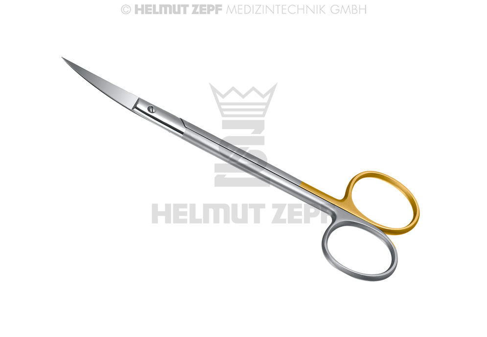 Ciseaux à gencives courbes SuperCut de Joseph, 14 cm - Helmut Zepf (46.081.16SC) - Delynov