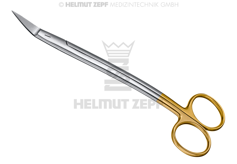 DEAN (HOWARD MULLER) Gum Scissors 17 cm, Serrated, TC - Helmut Zepf (46.123.17TC) - Delynov
