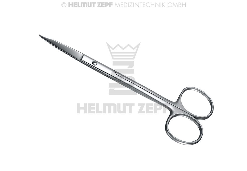 Goldman-Fox gum scissors, straight, serrated, length 13 cm - Helmut Zepf (46.200.13) - Delynov