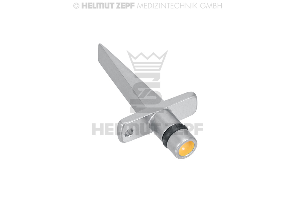 Cale chirurgicale de 3 mm x 2,2 mm, marquage jaune - Helmut Zepf (47.099.33) - Delynov