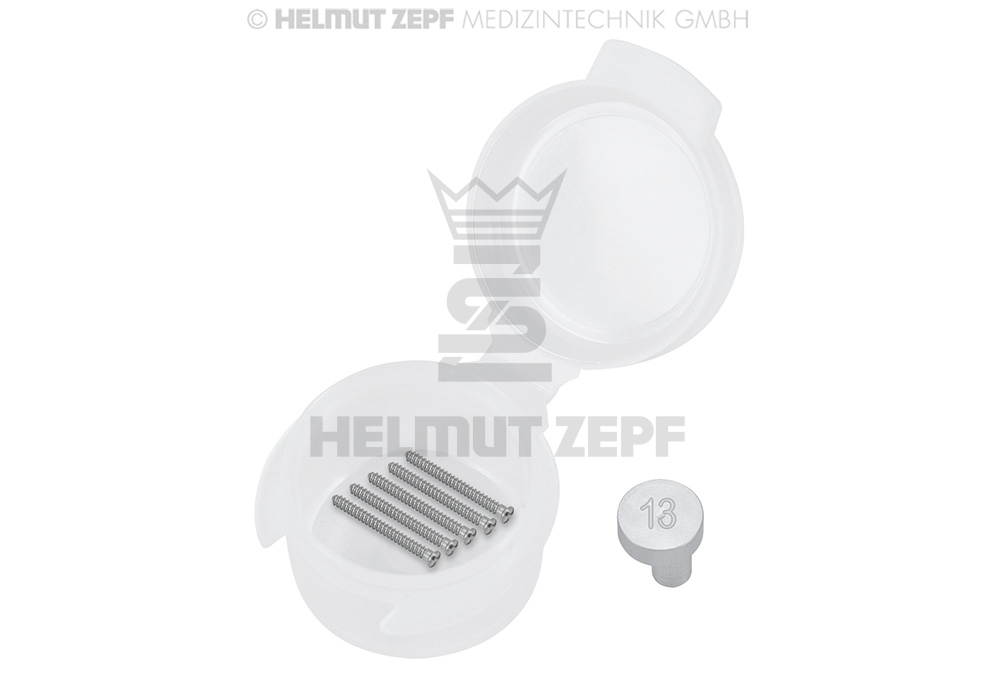 Vis cruciforme en titane pour chirurgie micro-invasive, diamètre 1,2 mm, longueur 13 mm - Helmut Zepf (47.574.13) - Delynov
