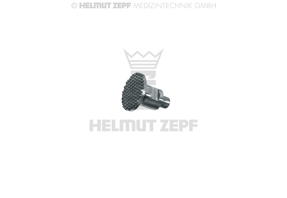 Broyeur chirurgical en titane, partie supérieure solide - Helmut Zepf (47.958.01) - Delynov