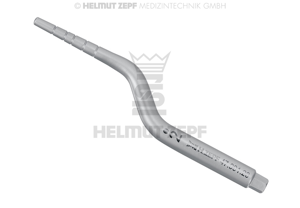 Insert d'ostéotome angulaire conique, taille 2, diamètre 2 à 3 mm - Helmut Zepf (47.991.20) - Delynov