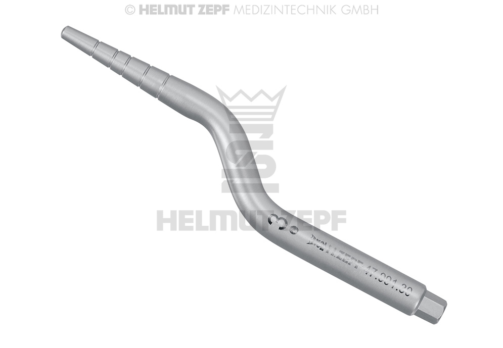 Angled conical osteotome insert, size 3, diameter 2 to 4 mm - Helmut Zepf (47.991.30) - Delynov