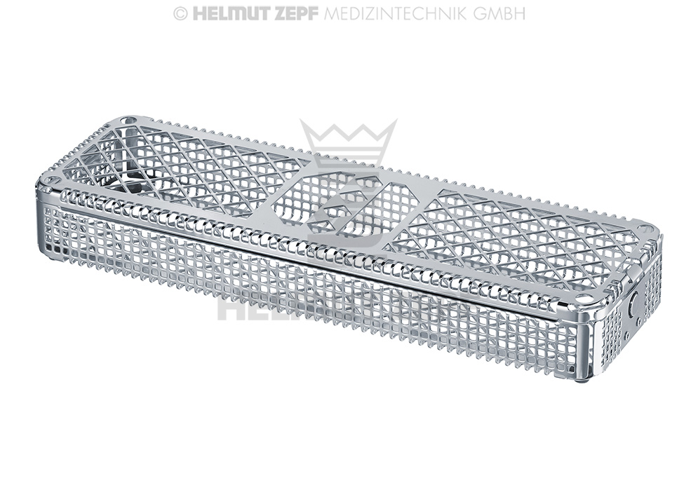 Surgical Instrument Wash Basket, 1/1 x 1/2, Longitudinal - Helmut Zepf (85.194.50) - Delynov