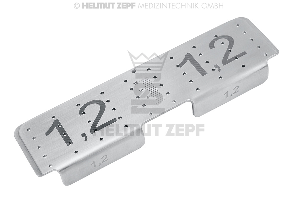 Storage rack for 1.2 and 1.2 CMF surgical screws - Helmut Zepf (85.540.51) - Delynov