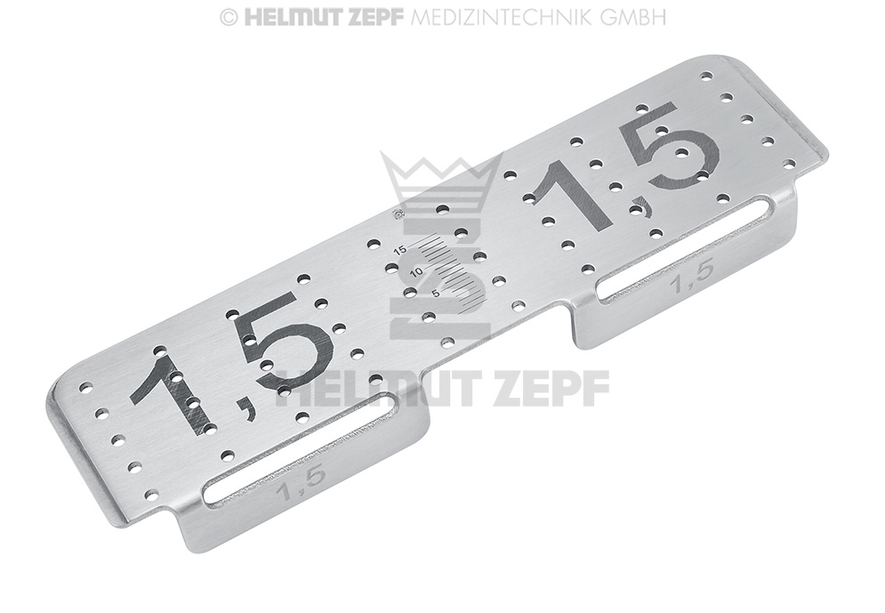 Surgical Screw Rack 1.5 mm & 1.5 mm CMF - Helmut Zepf (85.540.54) - Delynov